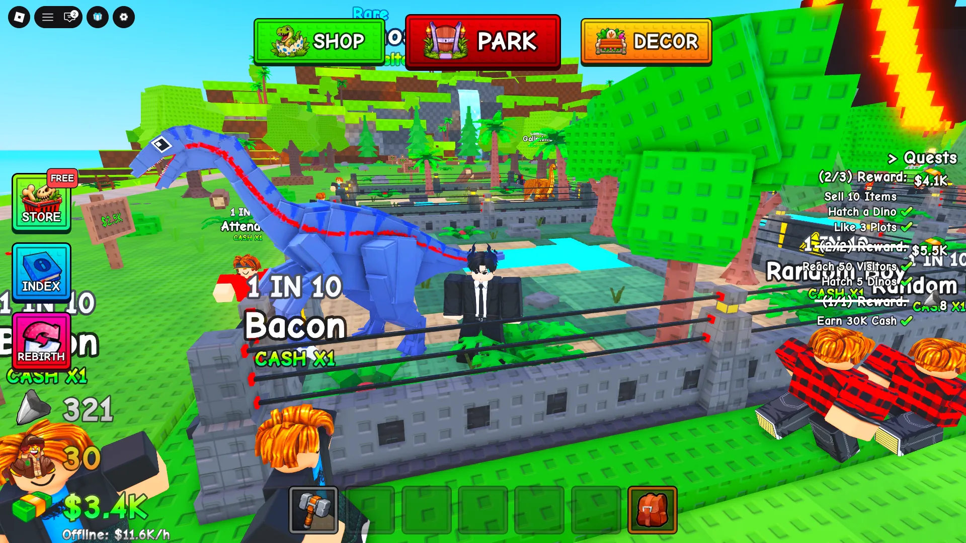My Dino Park in-game screenshot